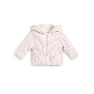 Girls Light Pink Embellished Sweatshirt